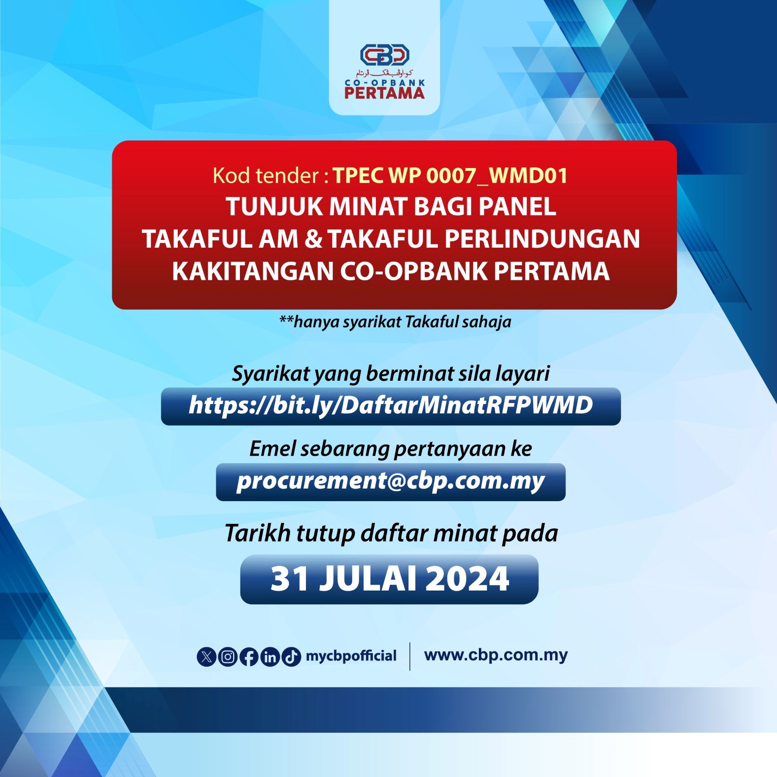 TAKAFUL TENDER